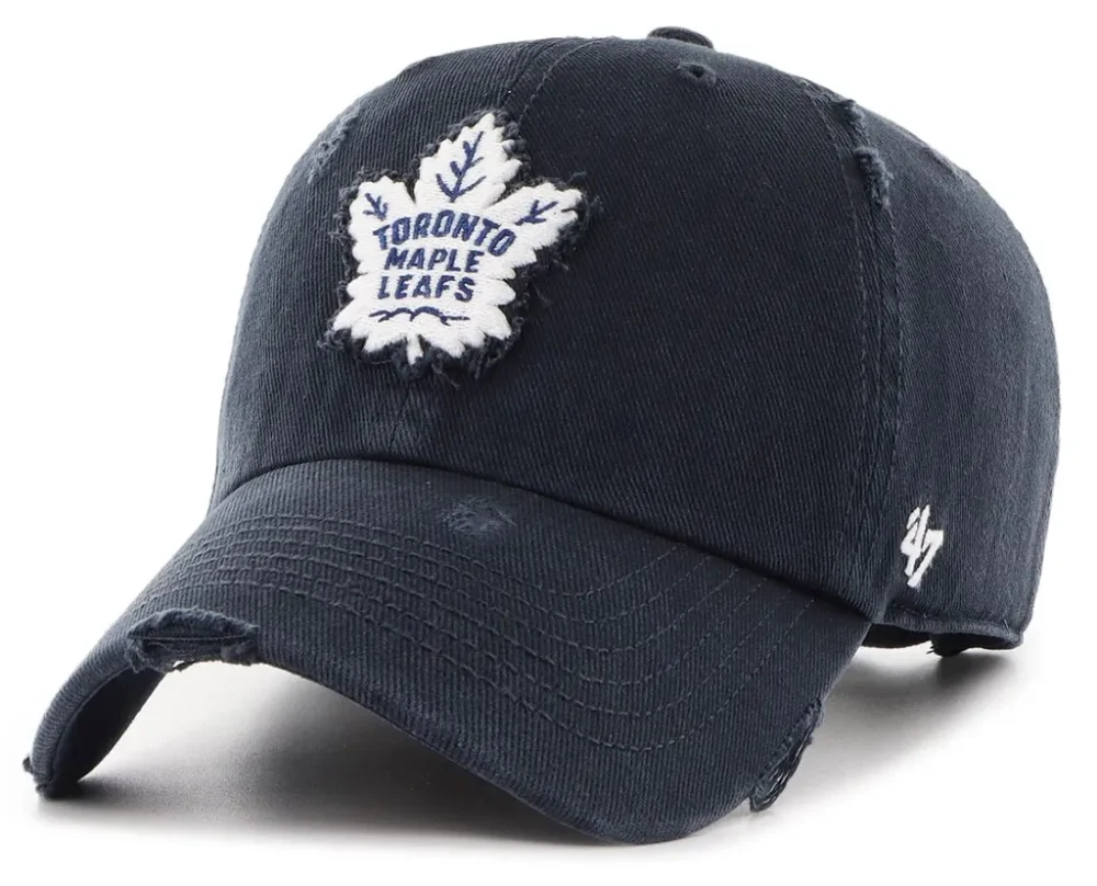 47 Toronto Maple Leafs Clean Up Adjustable Weathered Navy