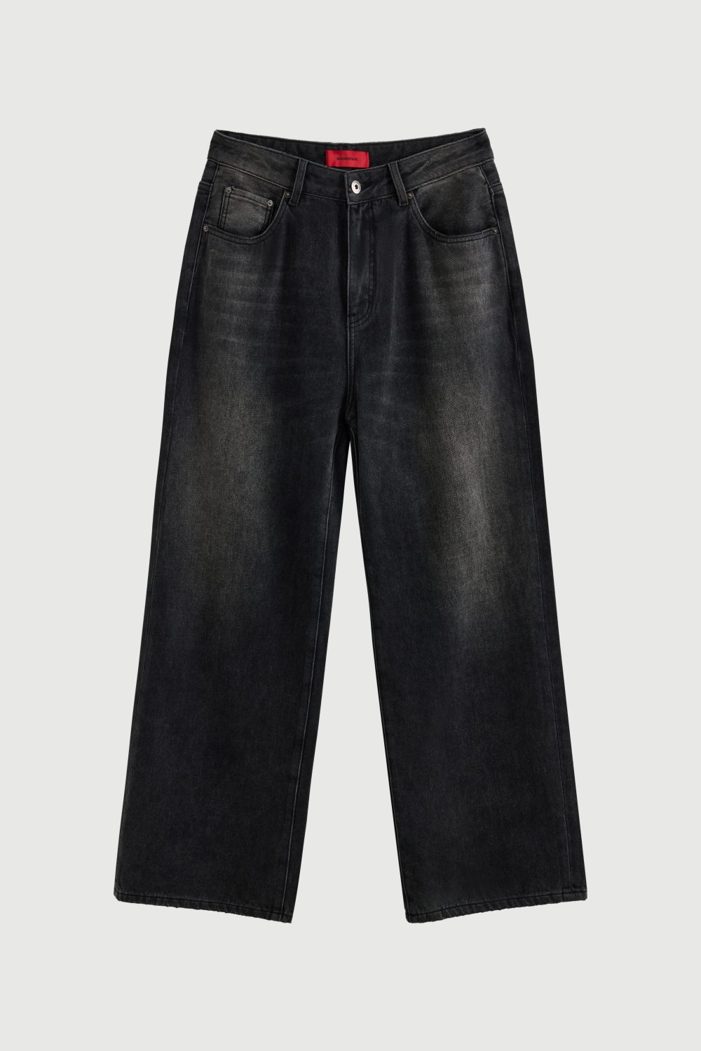 Acupuncture Wide Leg Black Stone Wash