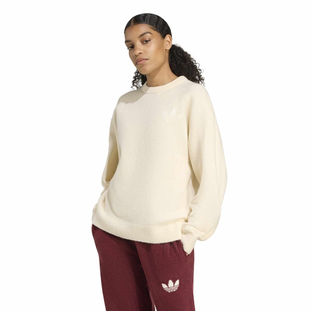 Adidas Athl Dept Knitted Sweater Cream