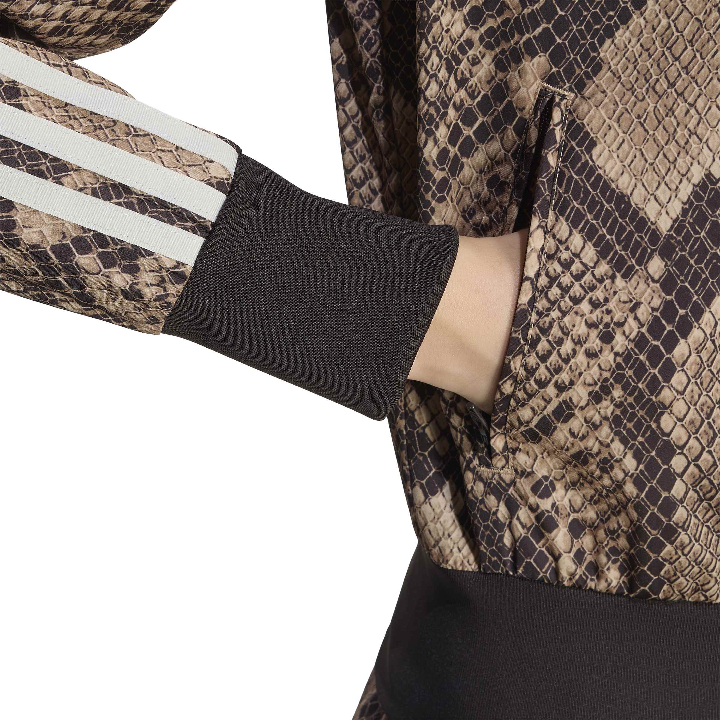 Adidas Satin Snake Print Firebird Track Jacket