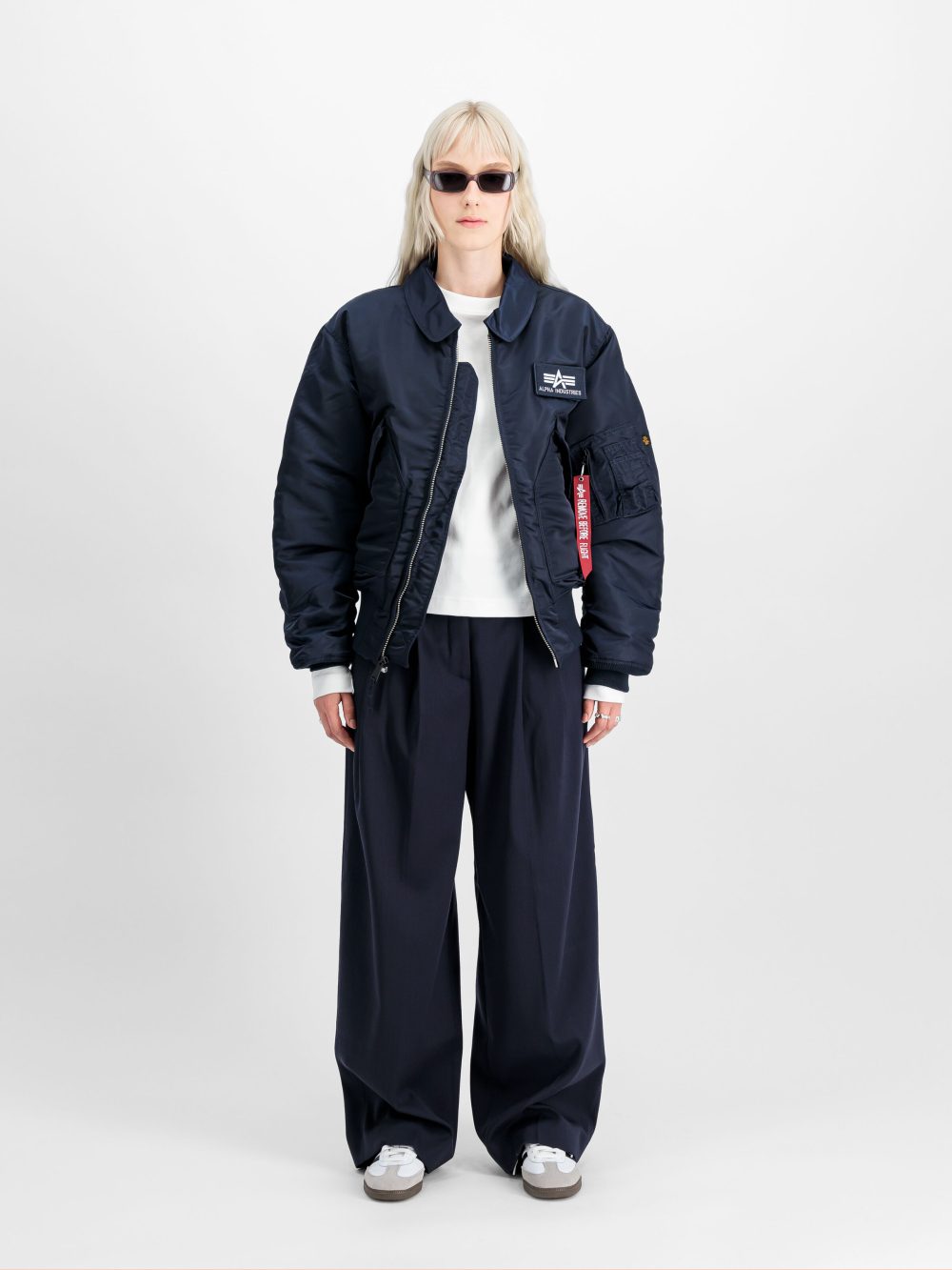 Alpha Industries CWU 45 Heritage Bomber Jacket Rep Blue
