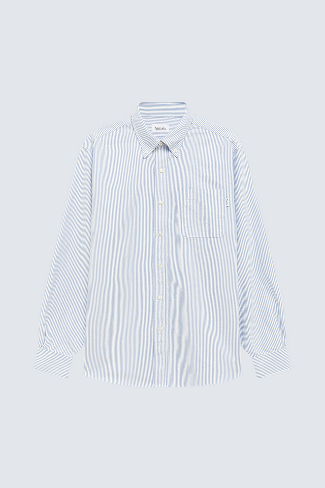 Amish Shirt America Oxford Stripe Washed