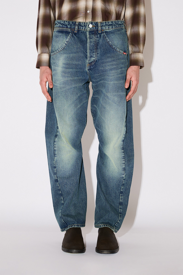 Amish Twist Denim Over Floor Green