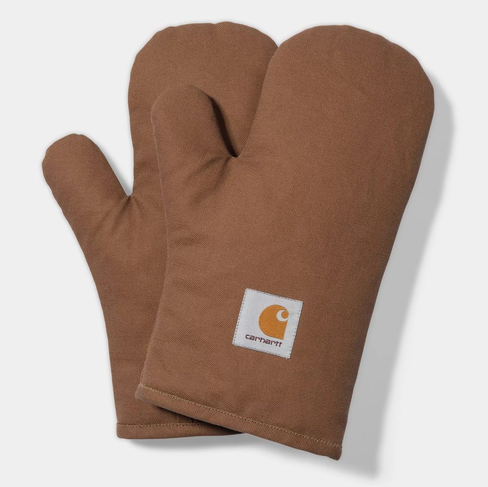 Carhartt Canvas Oven Mitt Set Hamilton Brown