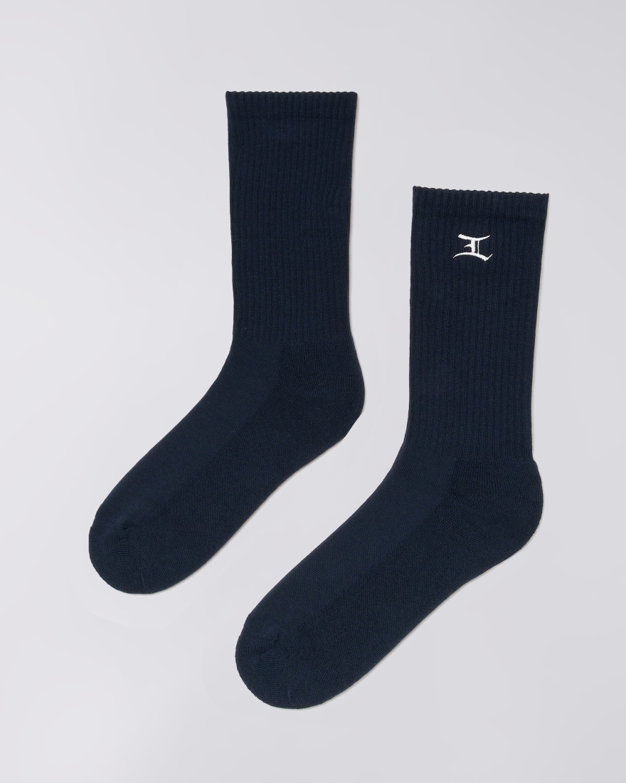 Edwin Core Socks Maritime Blue