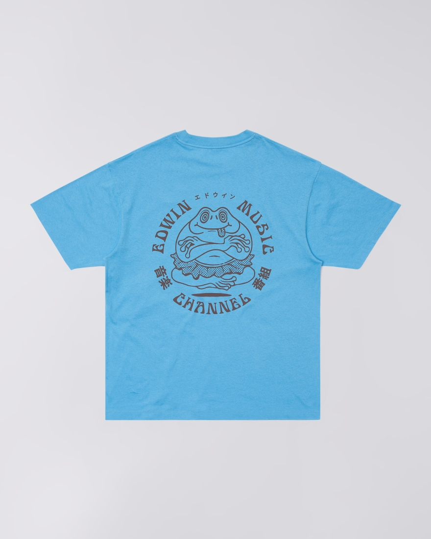 Edwin Music Channel Tshirt Azure Blue