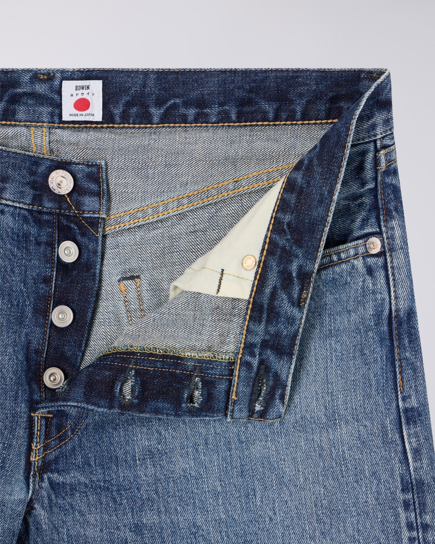 Edwin Regular Tapered Jeans Blue Dark Used