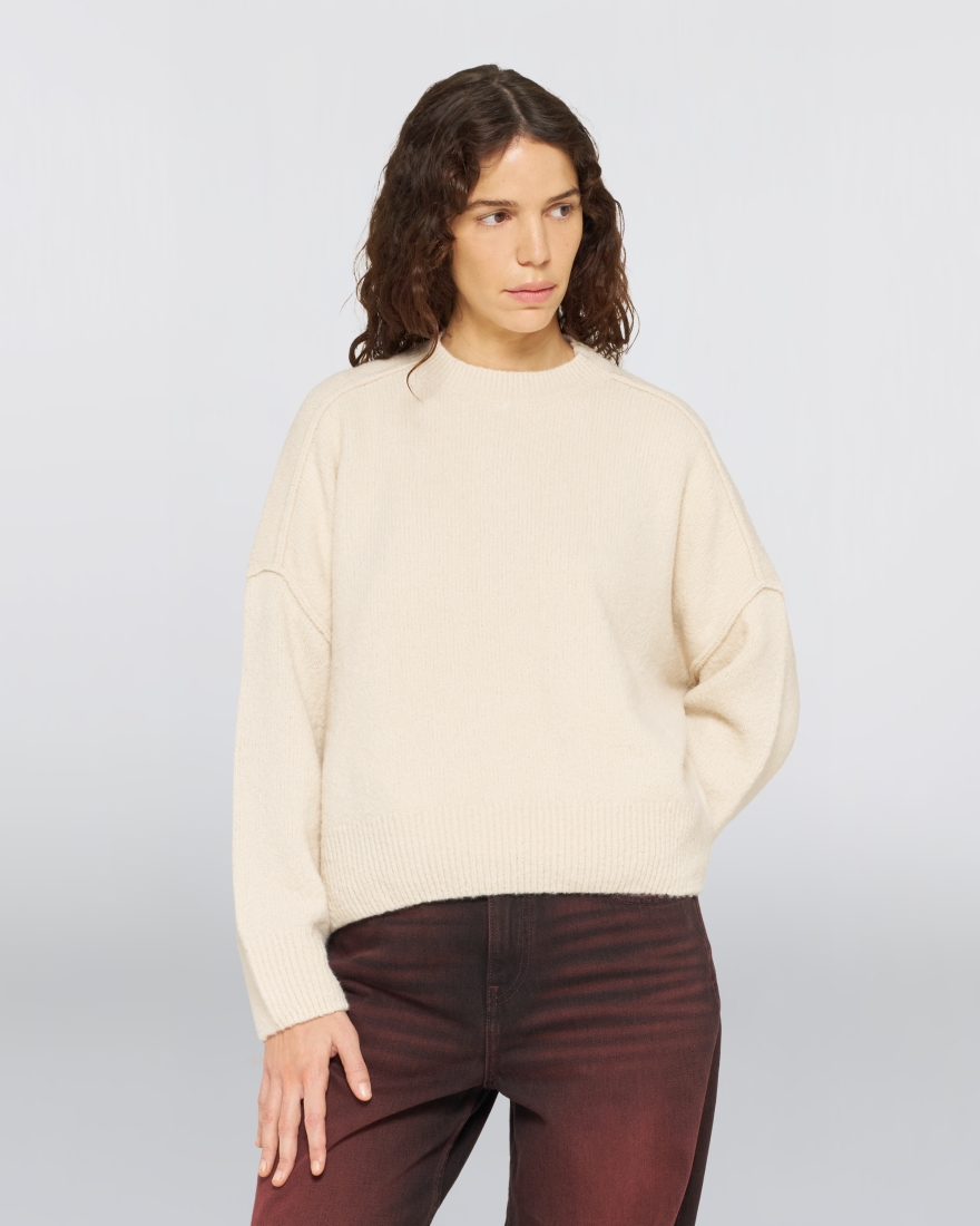 Edwin W Ella Sweater Off White