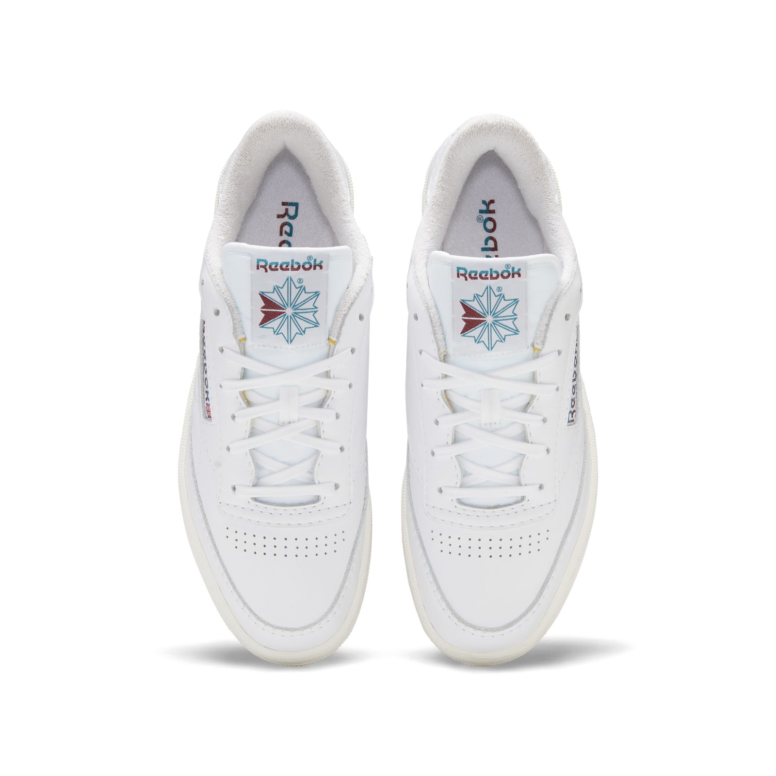 Reebok Club C 85 Vintage Cloud White Seaport Teal Classic Burgundy
