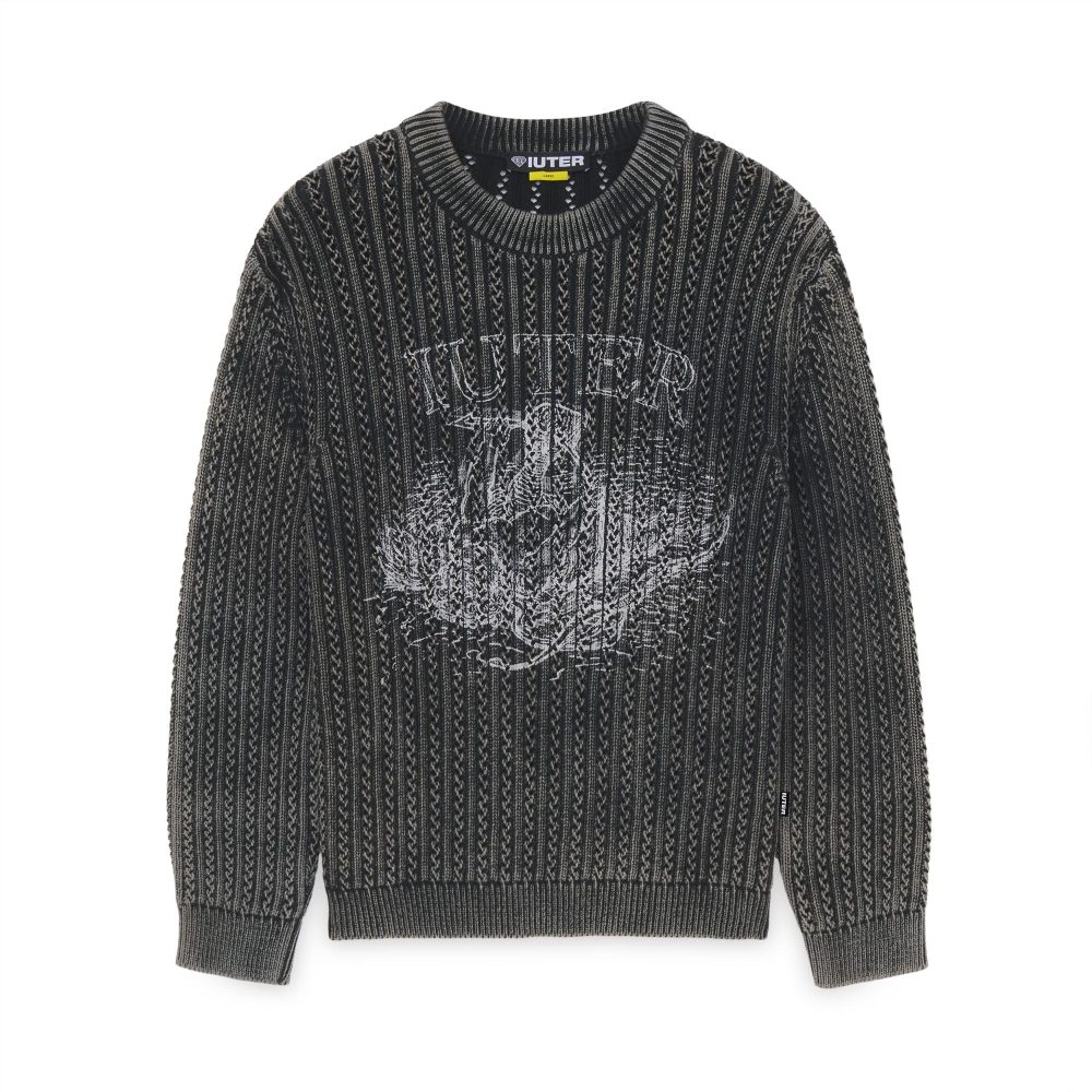Iuter Damege Marble Jumper Black