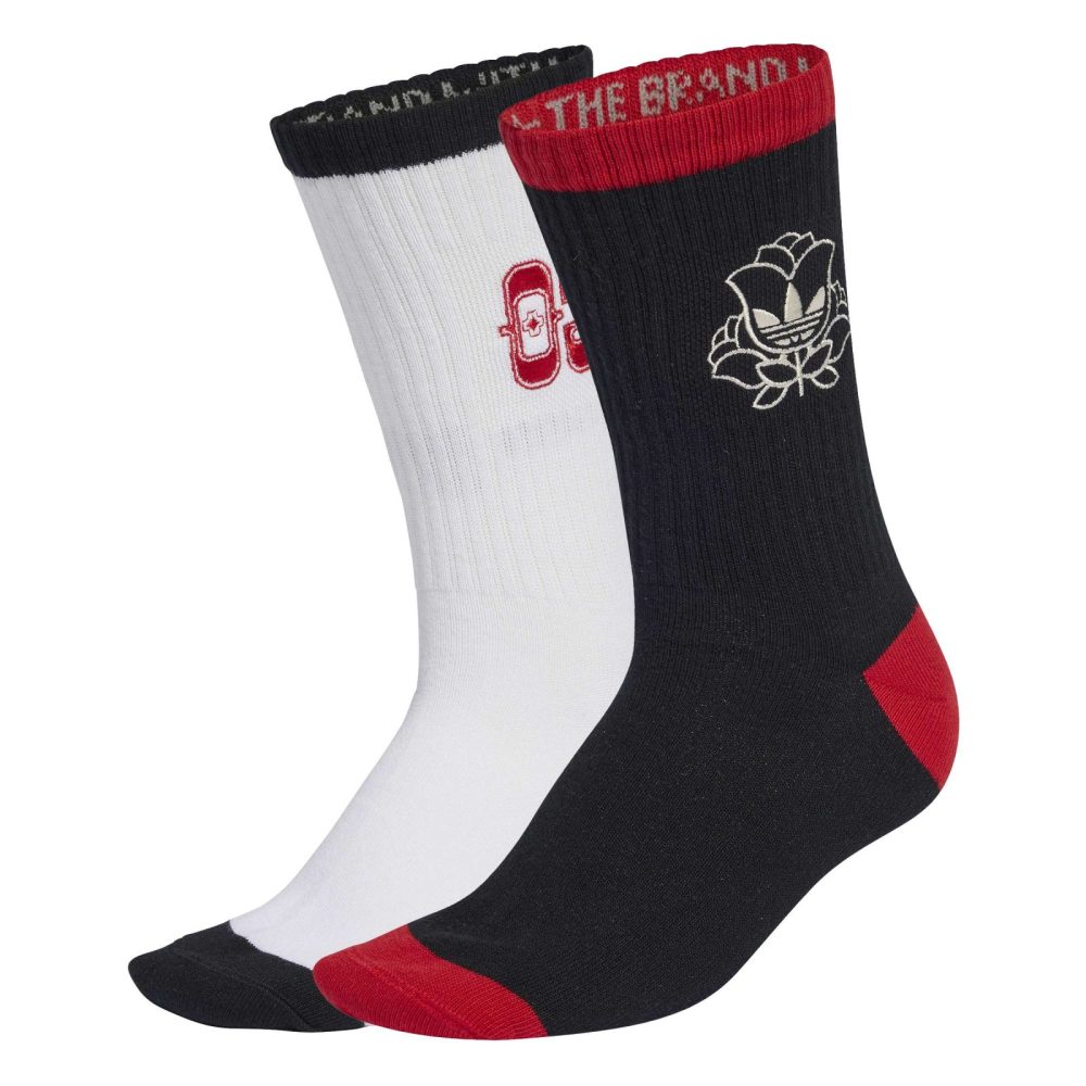 ADIDAS ROSES CREW SOCKS 2 PAIRS