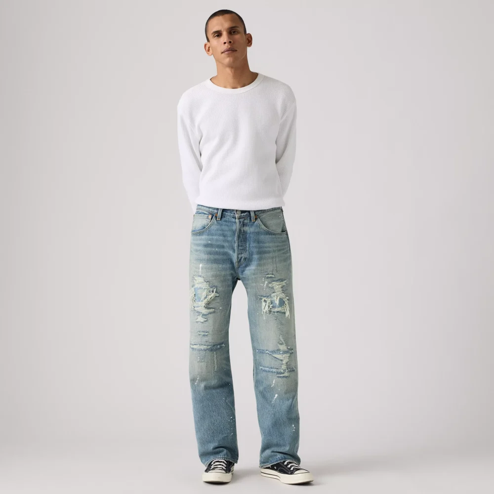 Levis 501 Loose Jeans Larkspur Painter Dx
