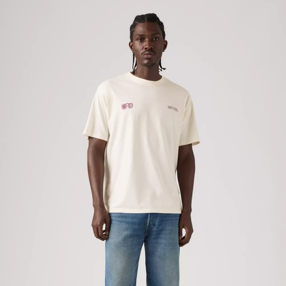 Levis Vintage Fit Graphic Tee Super Bloom Egret