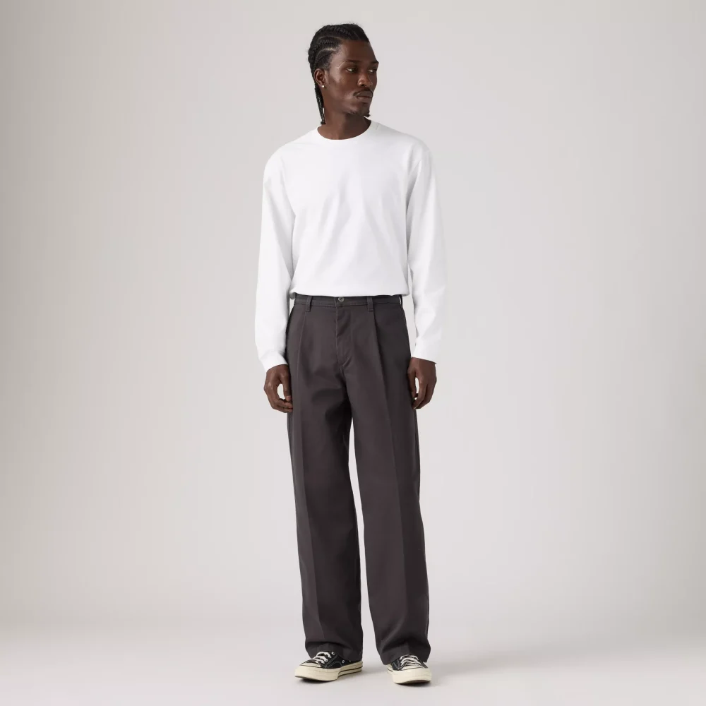 Levis loose pltd work chino pitbull grey twill
