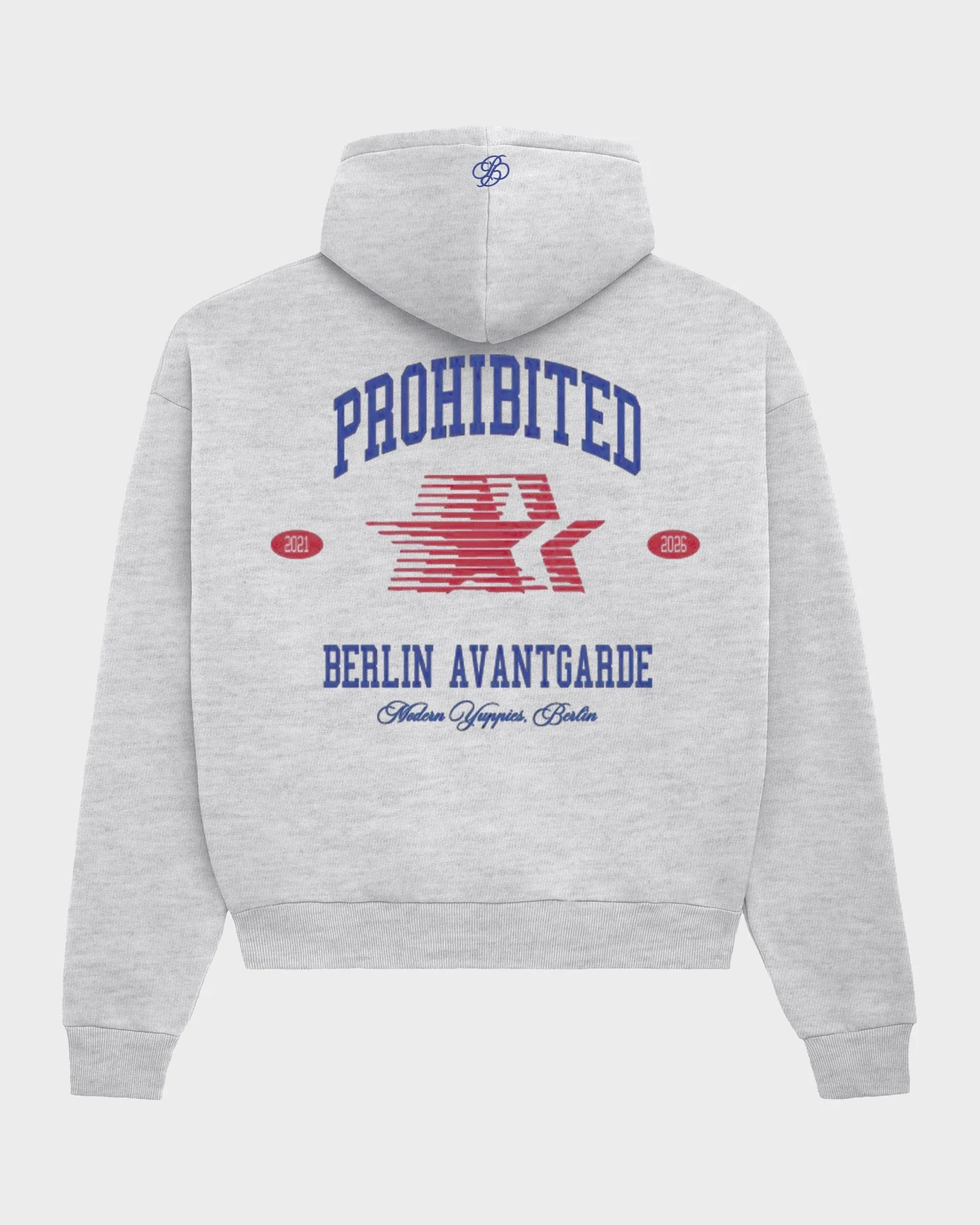 Prohibited Berlin Avantgarde Hoodie Grey Melange