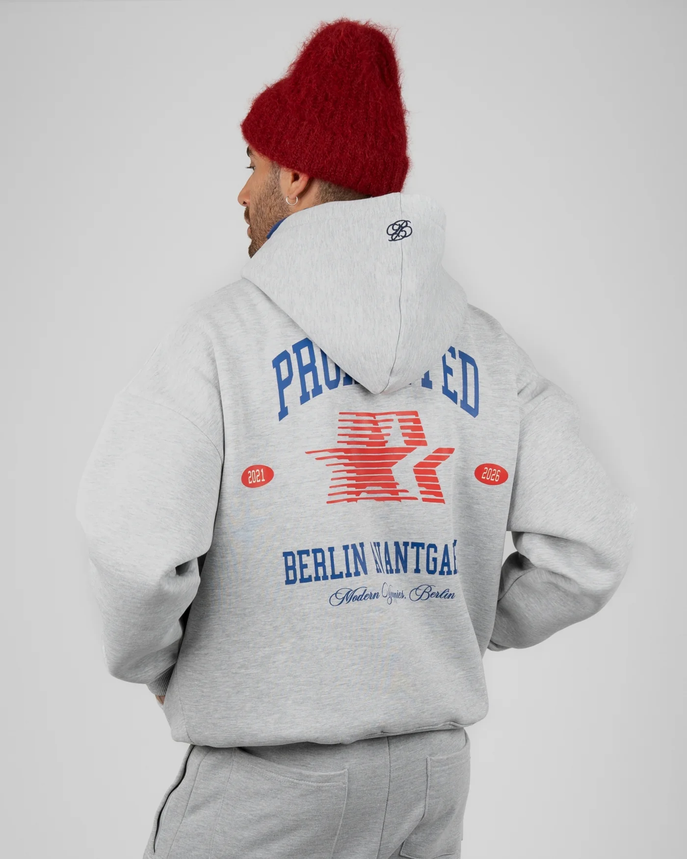 Prohibited Berlin Avantgarde Hoodie Grey Melange