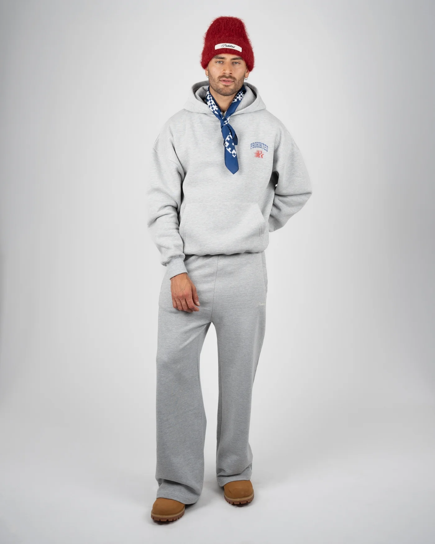 Prohibited Berlin Avantgarde Hoodie Grey Melange