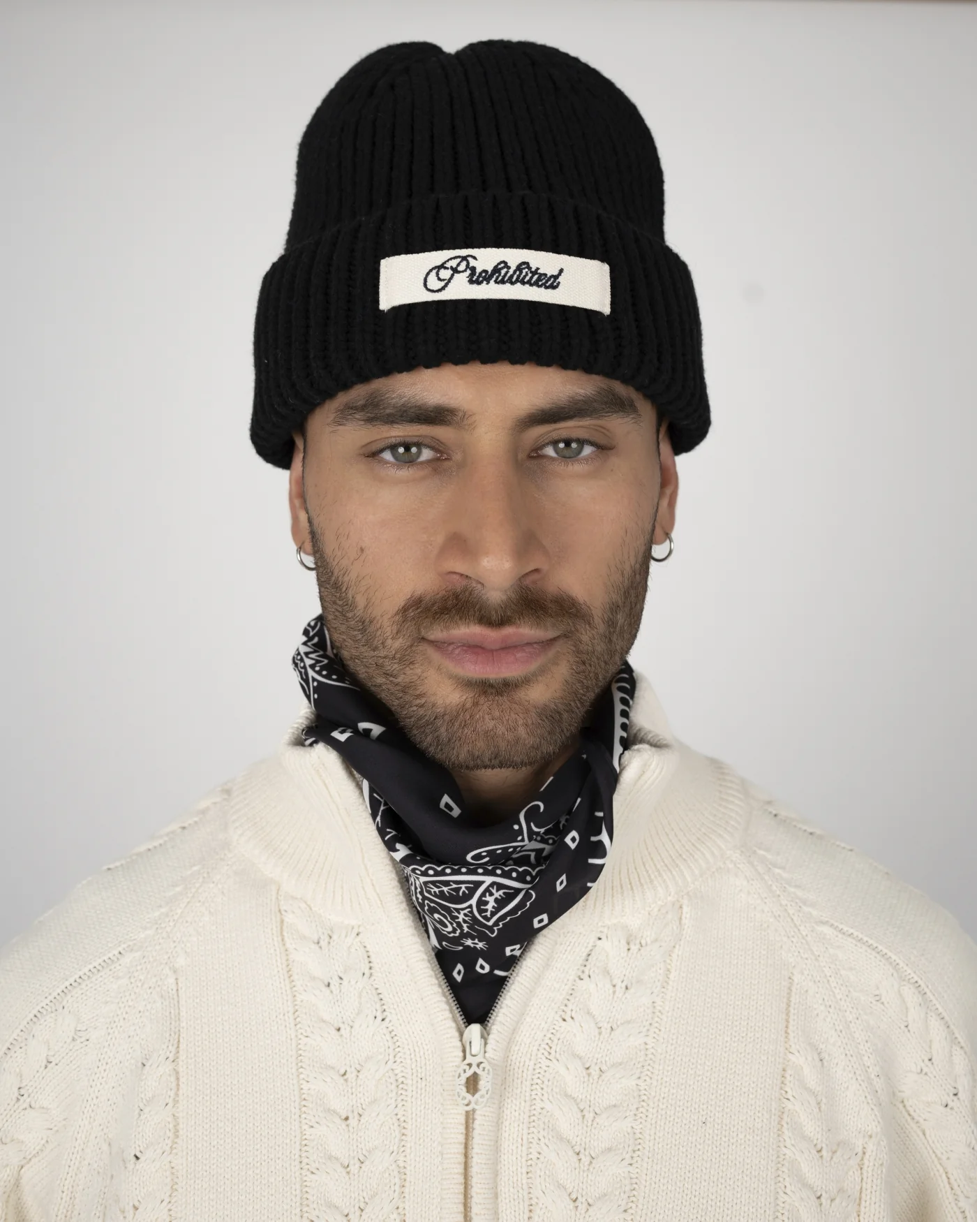 Prohibited Echo Knit Beanie Black