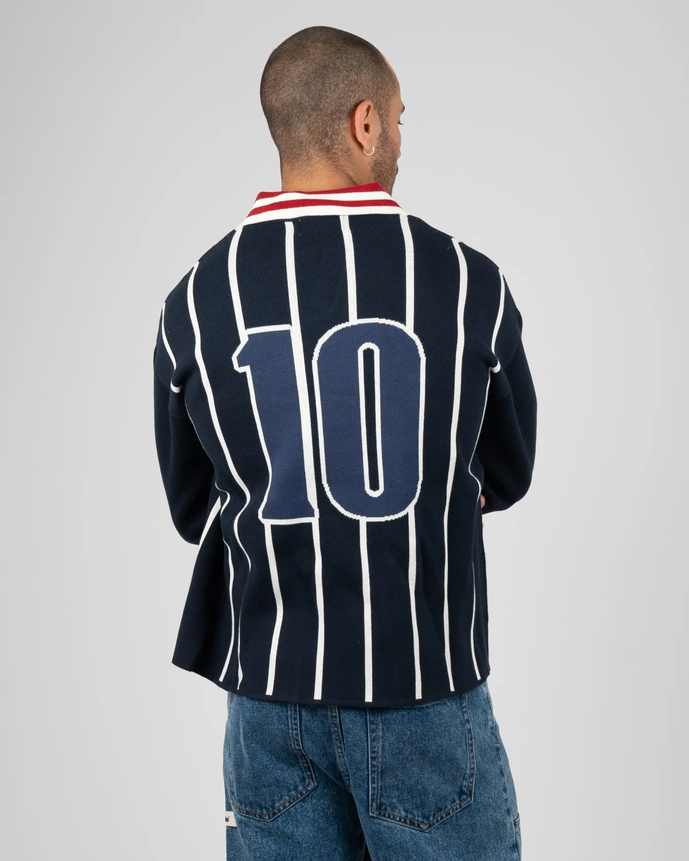Prohibited Field Numbers Knit Trikot Navy