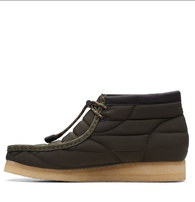 Clarks Wallabee Boot Quilted Khaki