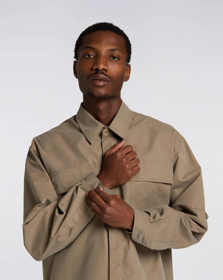 Edwin Ability Shirt LS Dark Ash