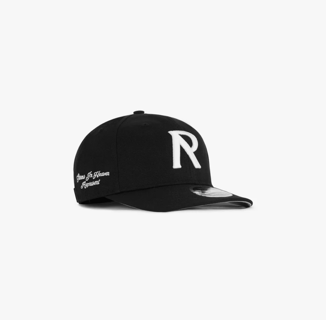 Represent Initial Cap Black - Sixstreetshop | Sneakers Streetwear Uomo ...