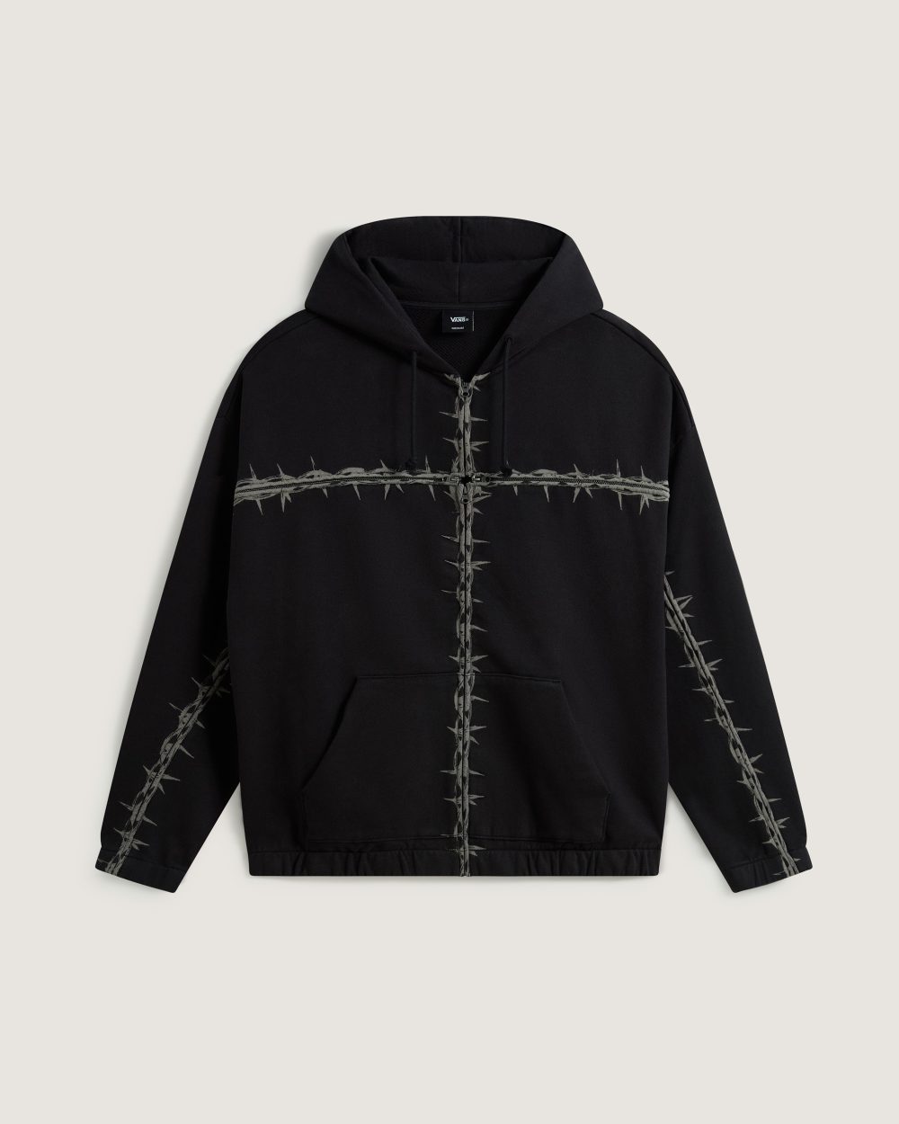 Vans A O D by Slam Jam T Zipped Hoodie Black