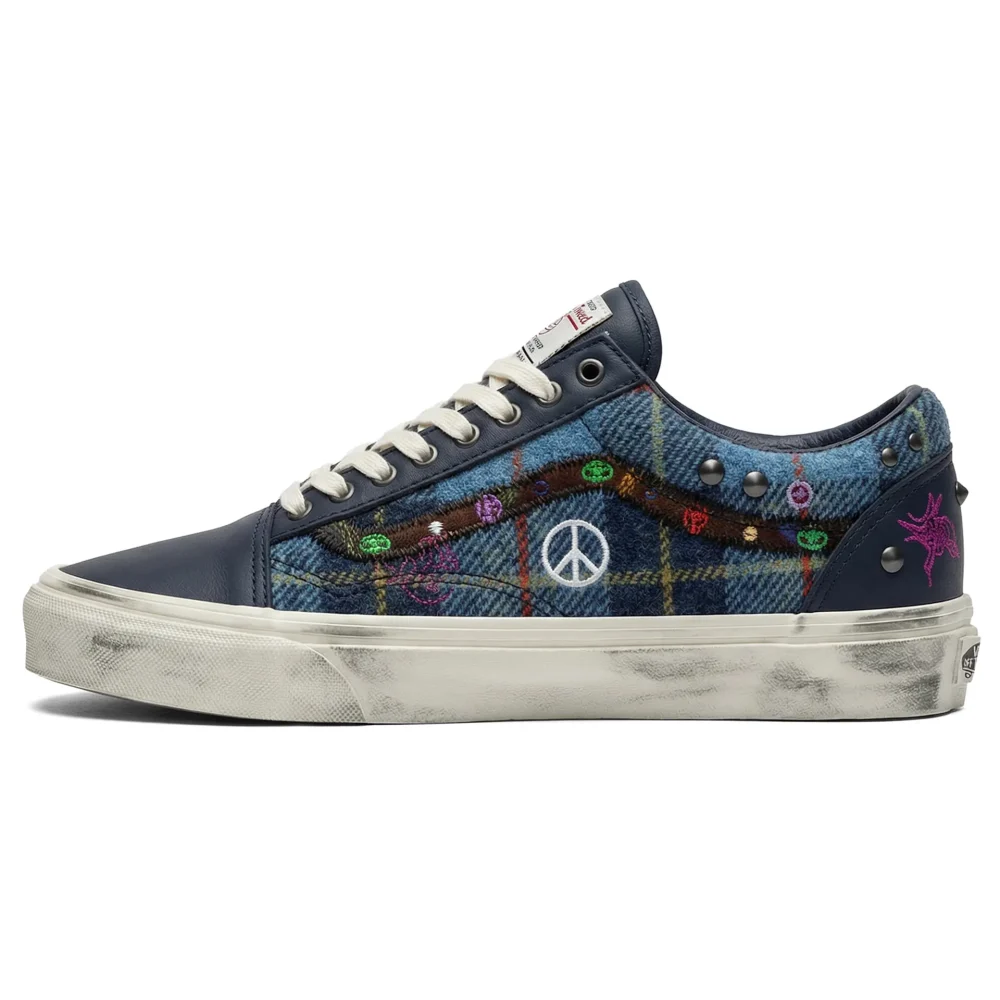 Vans LX Old Skool 36 Harris Tweed Blue Multi