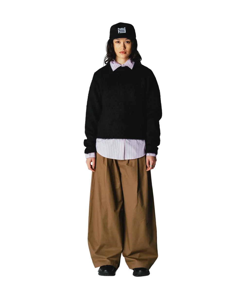 Woodbird Hua Fluffy Crew Black