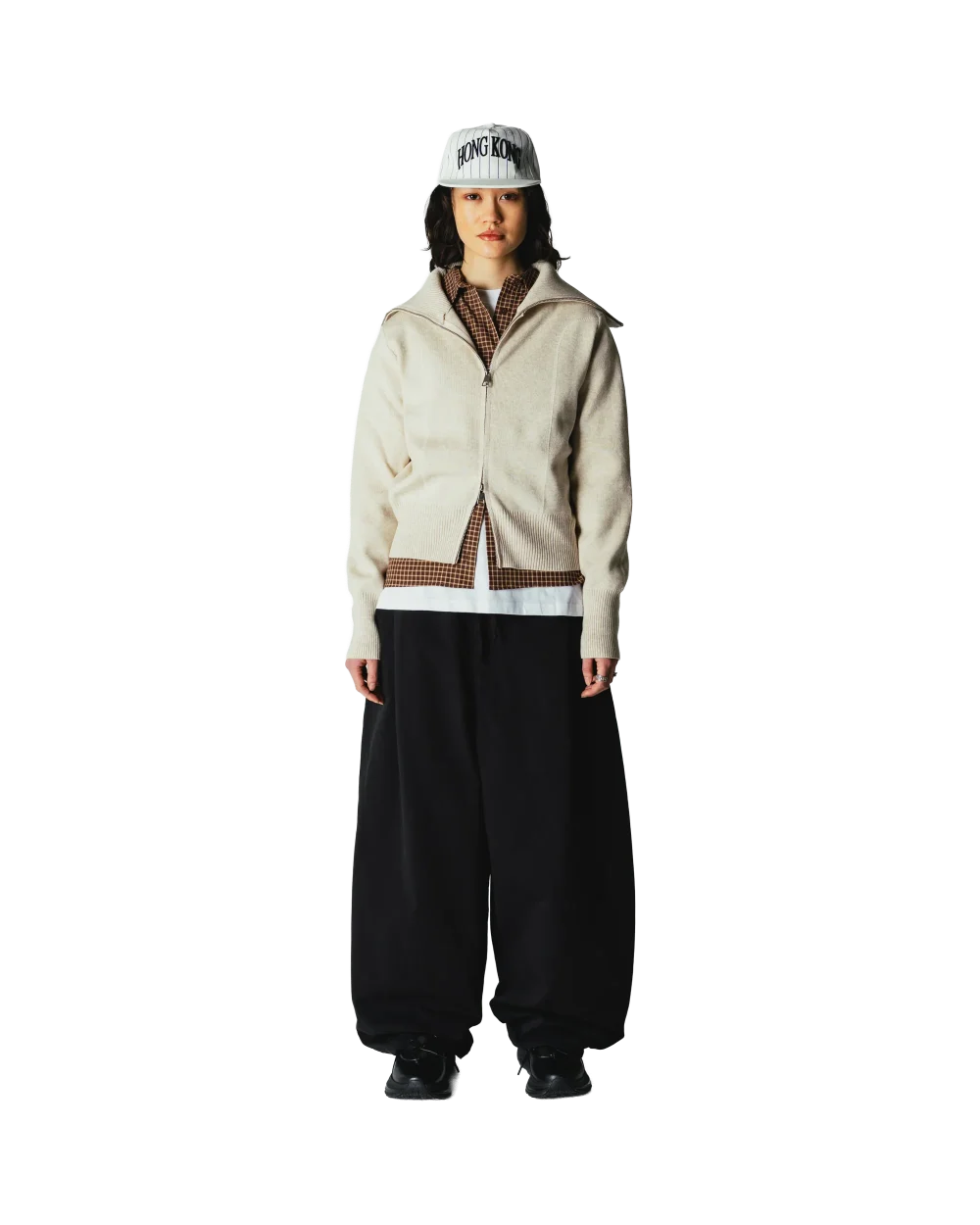 Woodbird Lily Full Zip Cardigan Light Sand