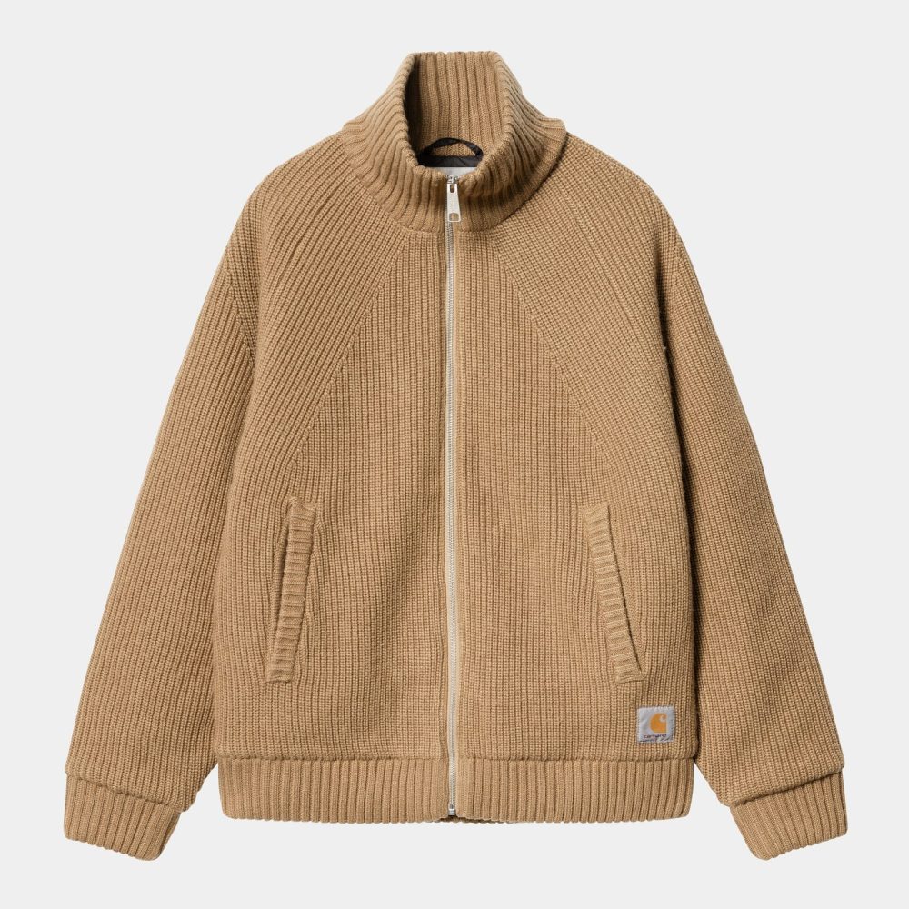 Carhartt Banley Sweater Jacket Wool Peanut